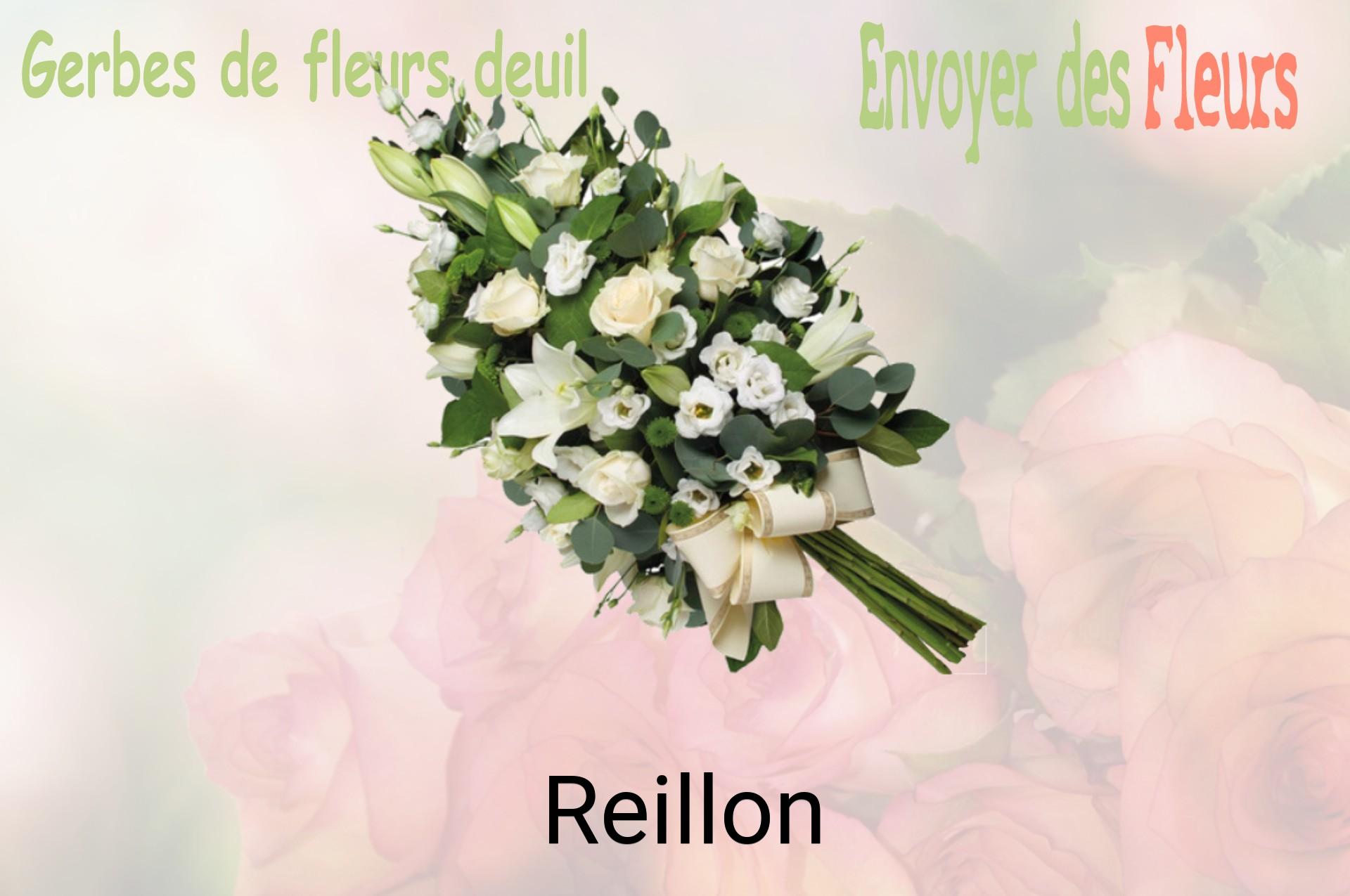 Gerbe de fleurs de deuil livrée à Reillon